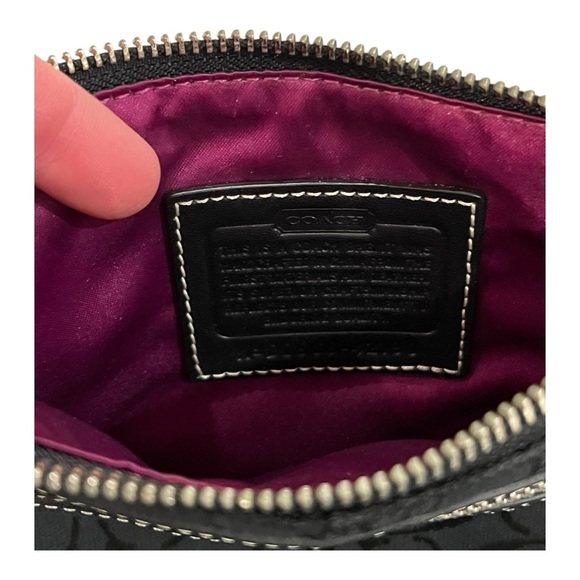 Coach Black Signature Canvas & Leather Penelope Swingpack Messenger Bag NWT - Picture 8 of 9